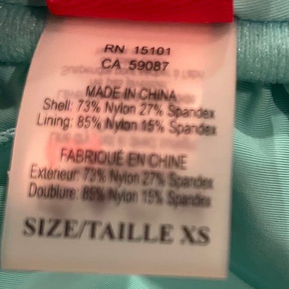 NWOT Red Carter Turquoise Cut Out & Open Back bikini Top XST Boho Beach Festival - Picture 6 of 6